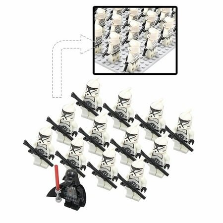 14PCS Space Battle Minifigure Collection – Death Guard Stormtrooper Flying Corps Clone Legion, DIY Brick Figures for Play & Display