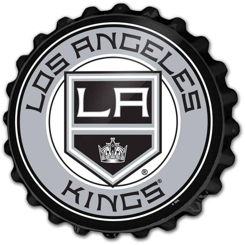 19 in. Los Angeles Kings Plastic Bottle Cap Decorative Sign