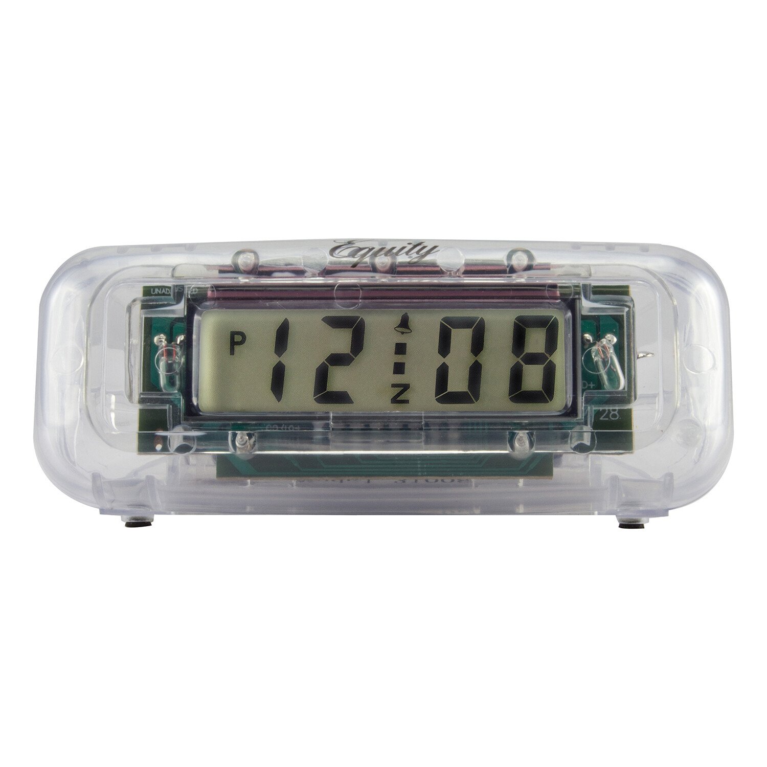 31008 Equity by La Crosse Clear Digital Alarm Clock with 0.6" LCD Display