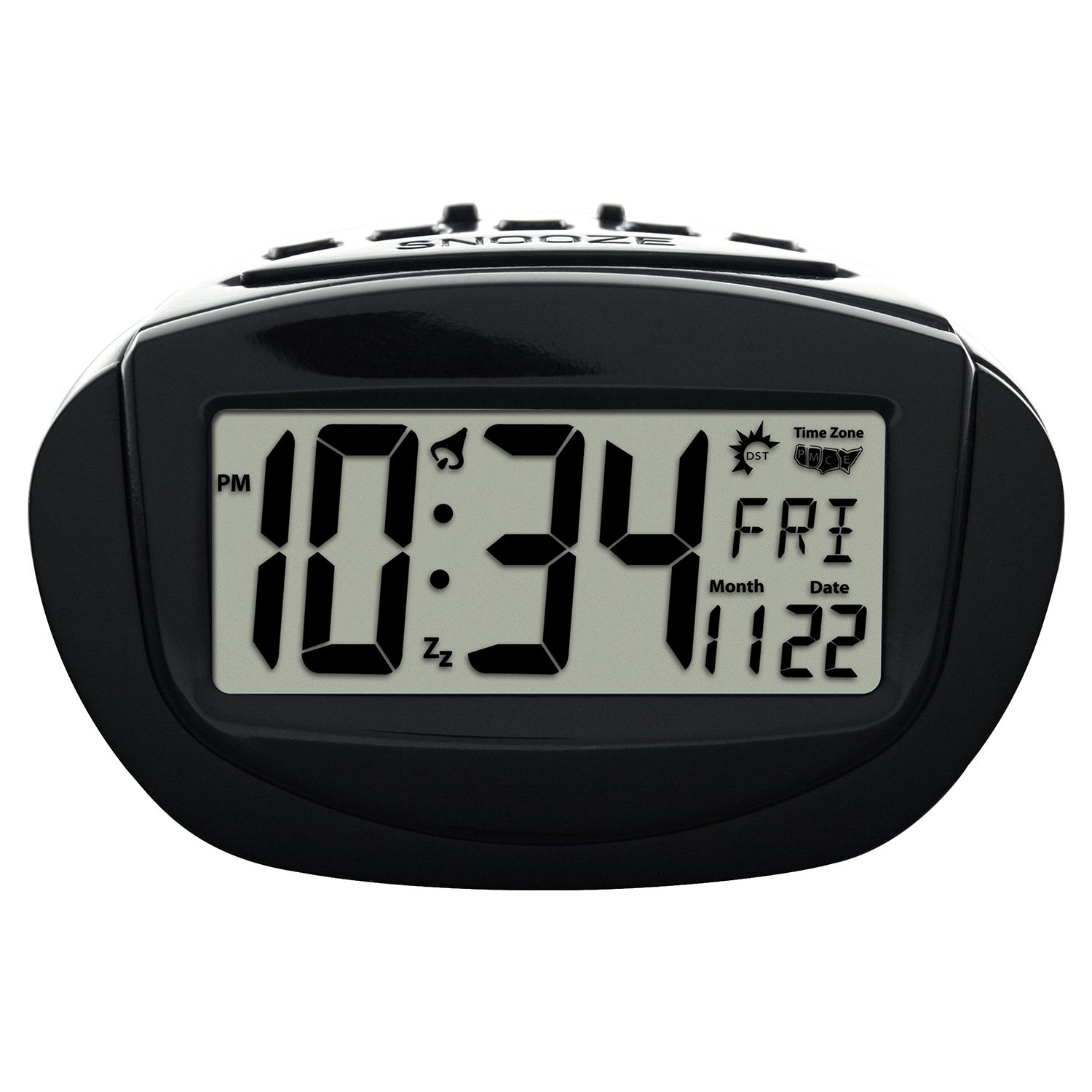 31022 Equity by La Crosse Battery Powered Insta-Set LCD Digital Alarm Clock