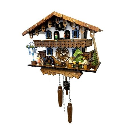 44717QMT - Engstler Battery-operated Cuckoo Clock - Full Size - 12H x 15W x 8D