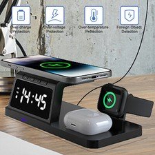 4in1 Fast Wireless Charger Station Dock For Apple Watch iPhone 16 15 14 13 Pro