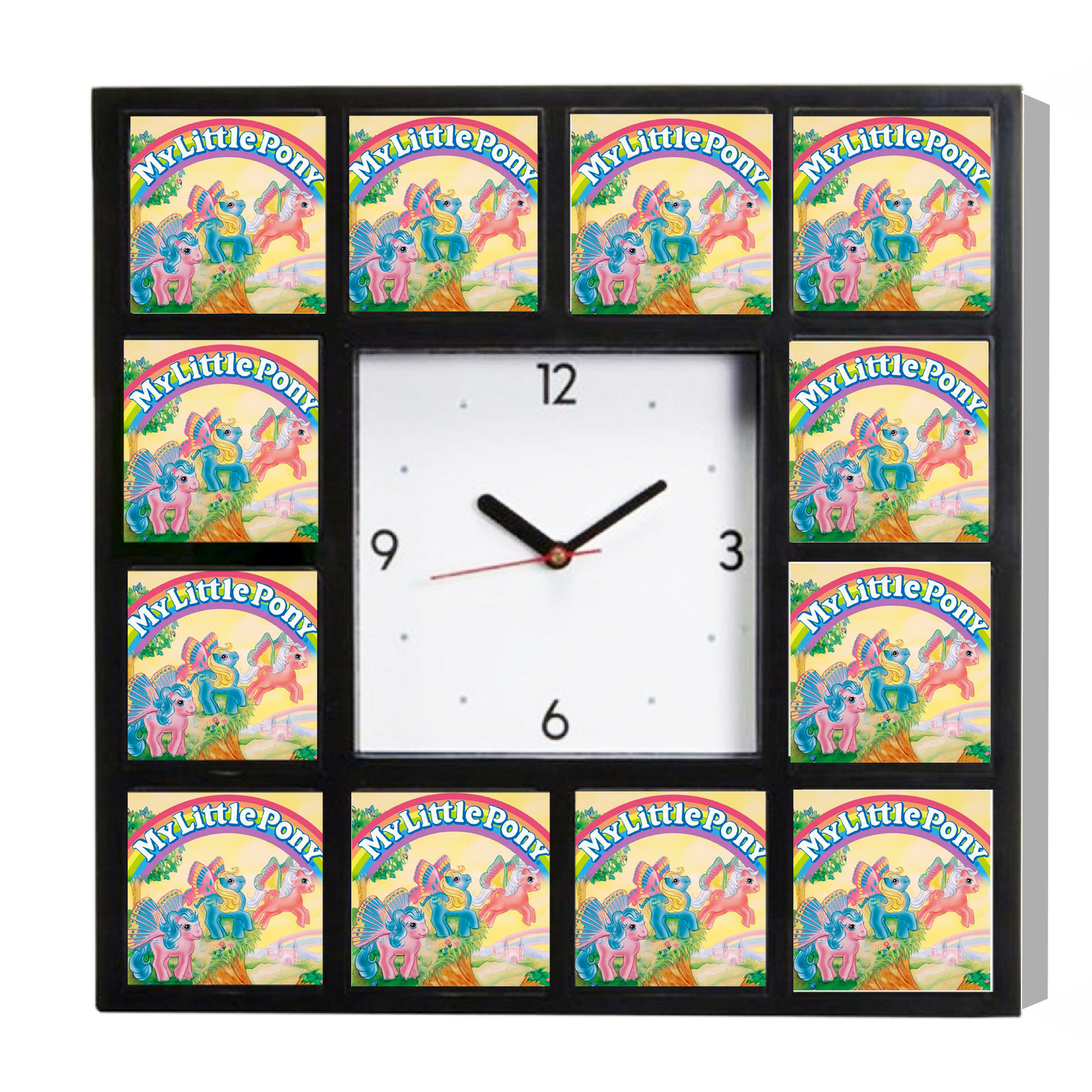 Advertising My Little Pony 12 Image Promo Clock 10.5". Not $65