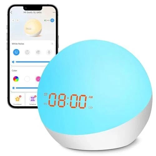 Alarm Clock for Kids All-in-one Sleep Trainer Toddler Alarm Clock Portable Ba...