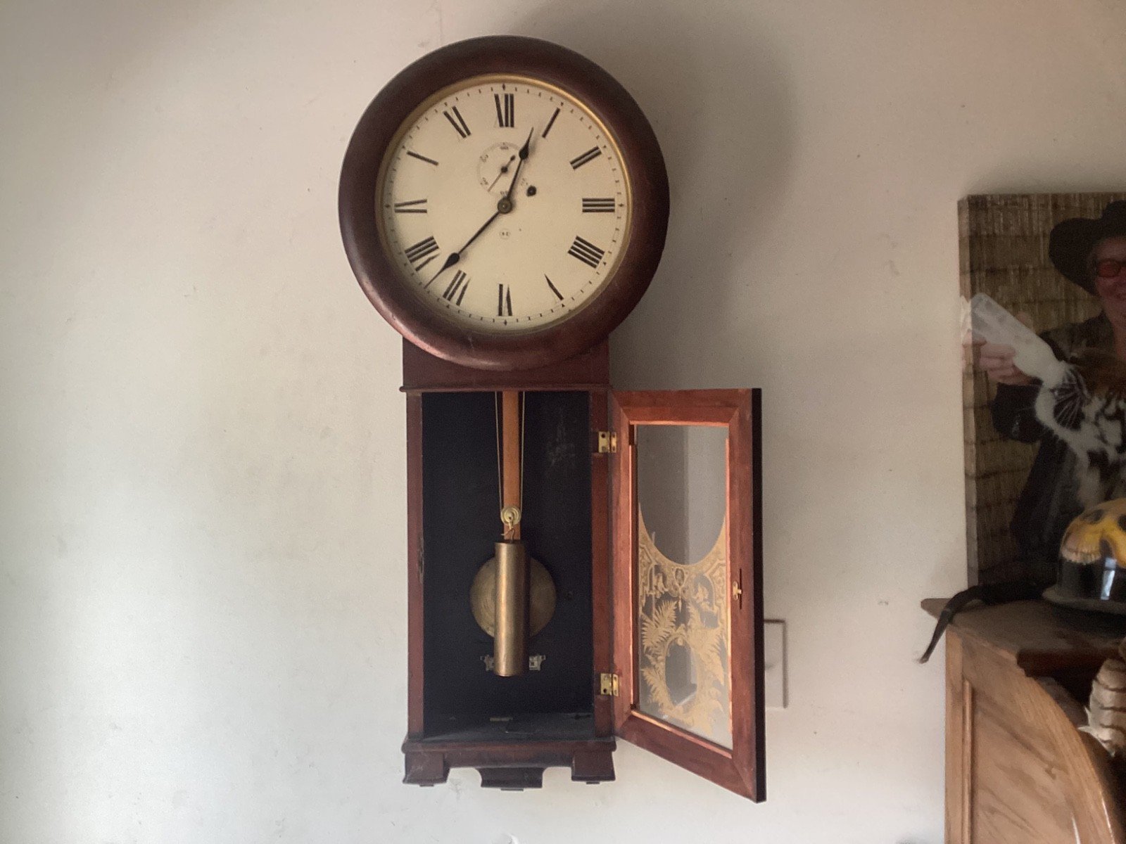 antique seth thomas wall clock 1900 to 1940