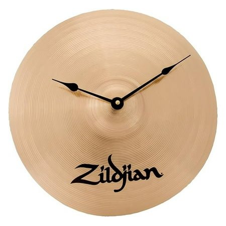 Avedis Cymbal Clock - 13 Inch Battery Operated Wall Clock - Unique Musical Instrument Timepiece - Drummer Gift - Home & Office Decor
