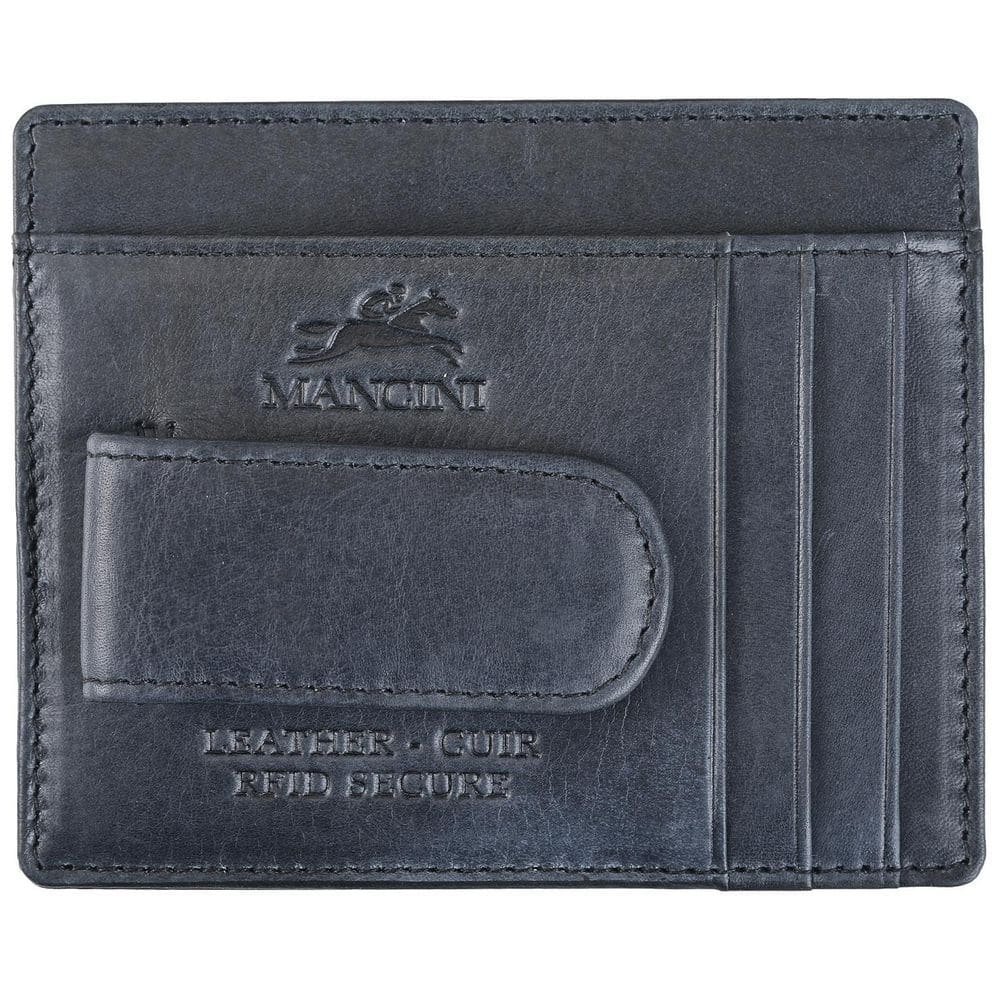 Bellagio Collection Grey Leather Deluxe RFID Money Clip