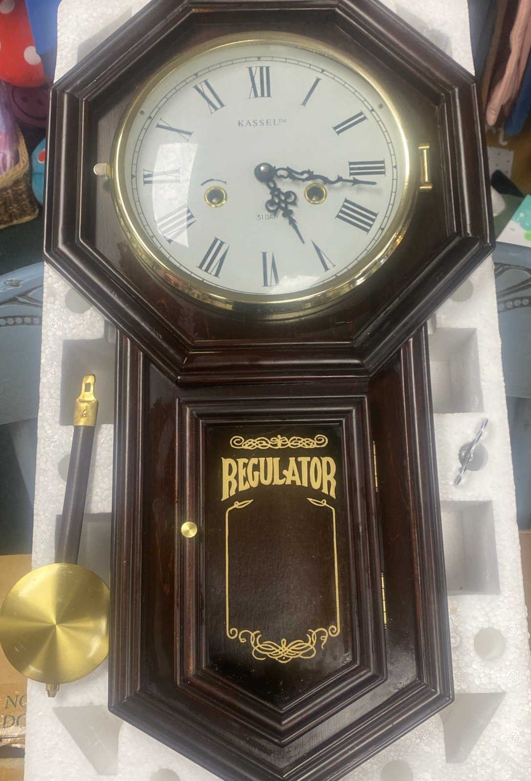 Brand New Rare Vintage Kassel Tm 31 Day Regulator Pendulum Clock