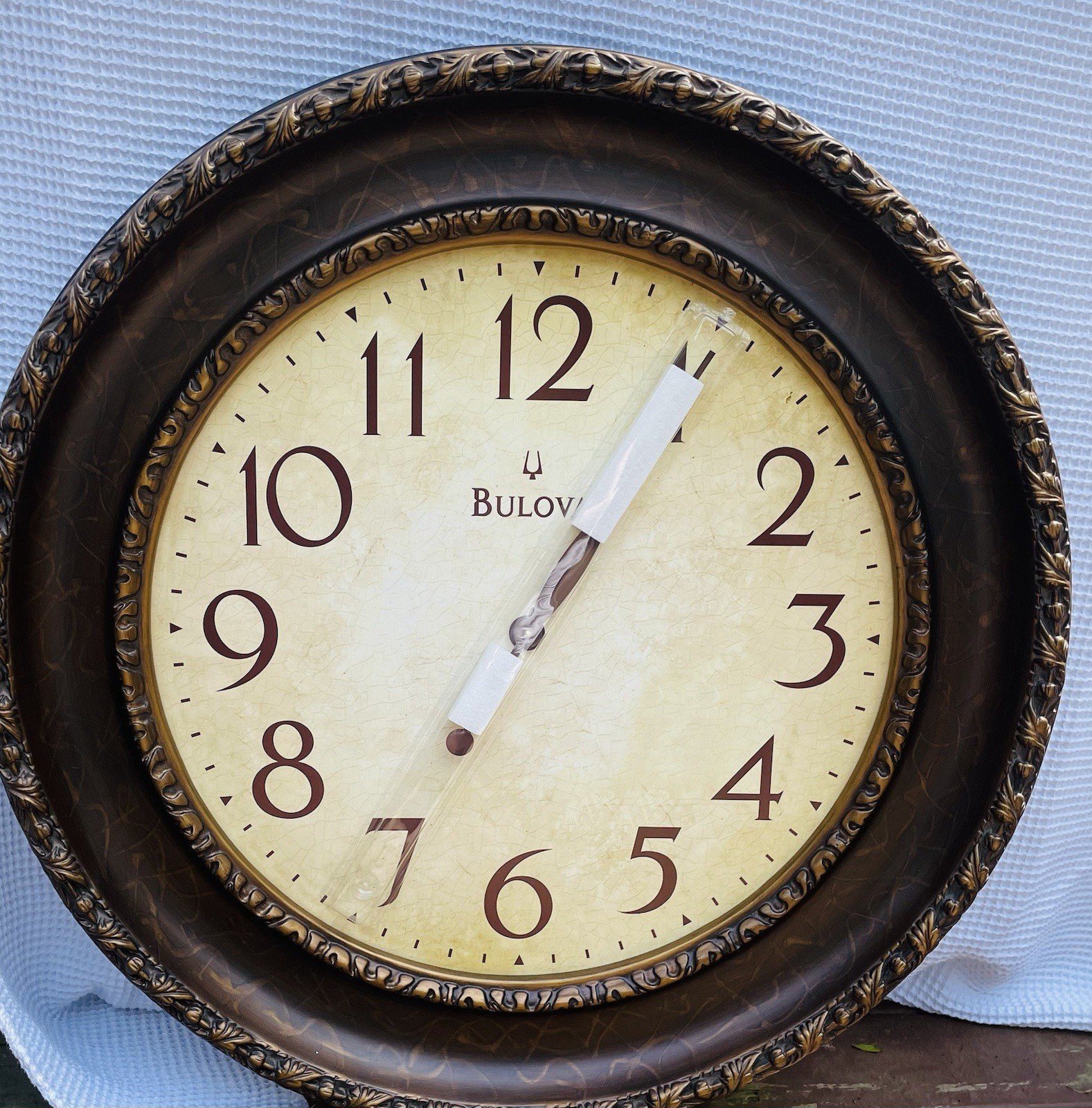 Bulova 34” Oversized Wall Clock NEW