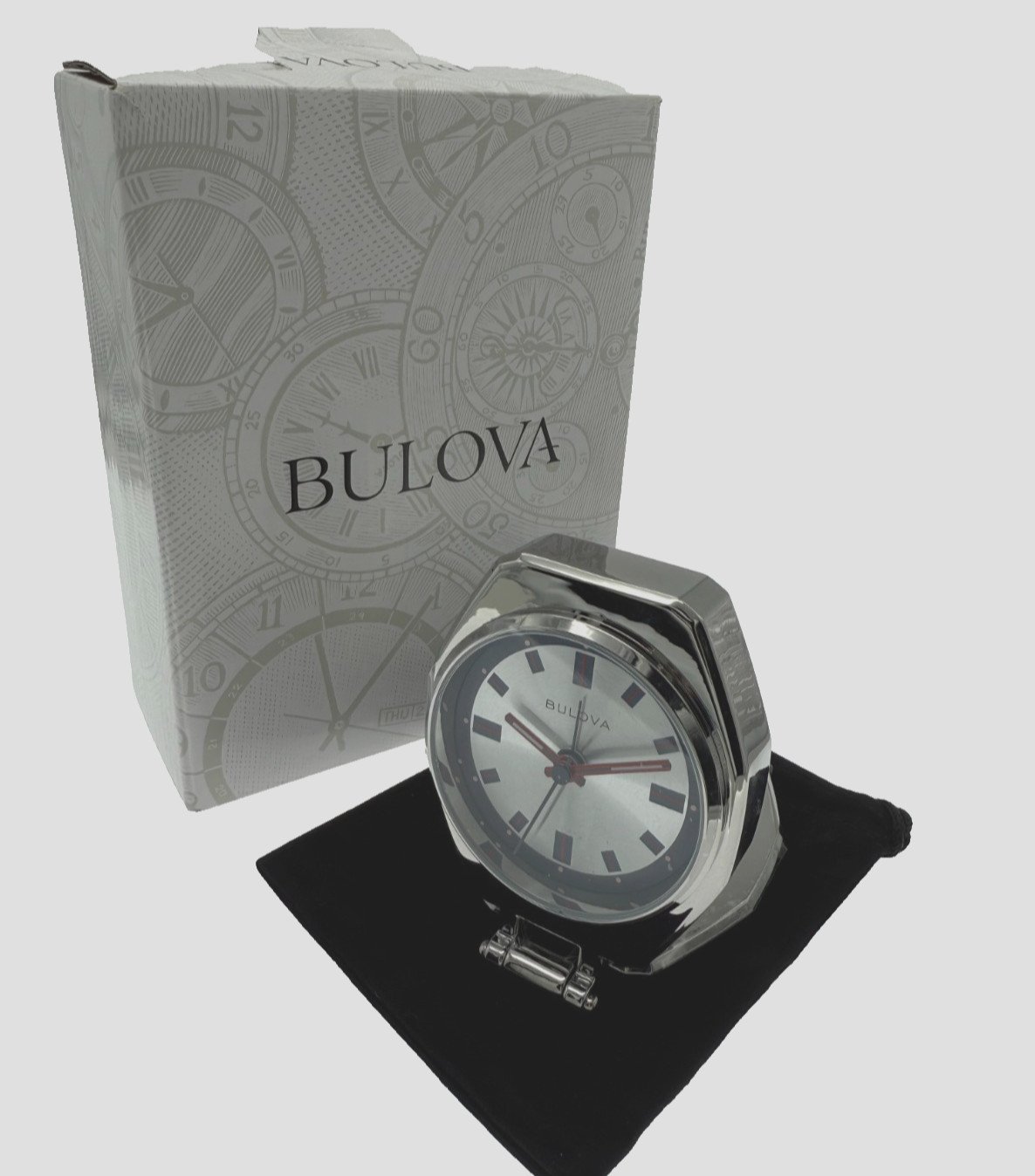 Bulova Jet Star 50th Anniversary Travel Alarm Clock B1972GWP