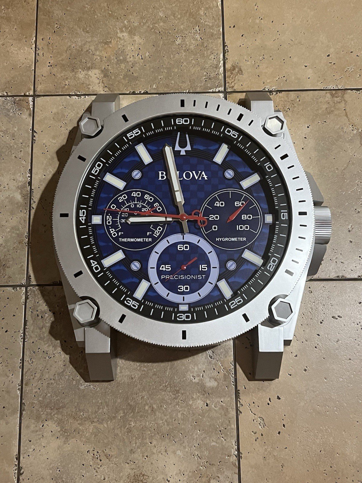 Bulova Watch Wall Clock Watch Face Decorative Wall Clock Works 18”