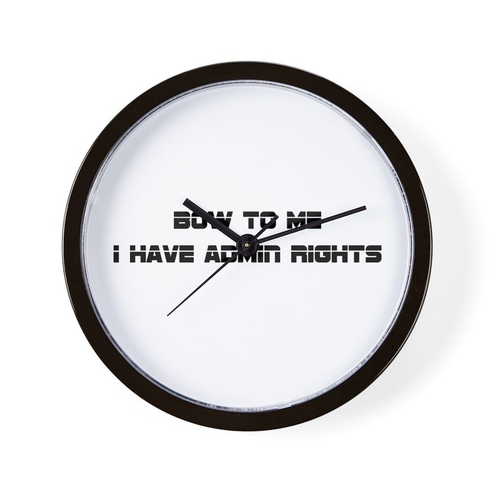 CafePress Admin Rights 10" Wall Clock (788031641)