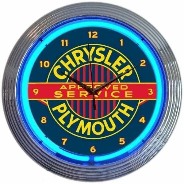 CHRYSLER/PLYMOUTH NEON CLOCK  8CRYPL by Neonetics