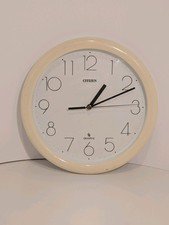Citizen QA-486 Vintage Quartz Wall Clock Ivory/Cream