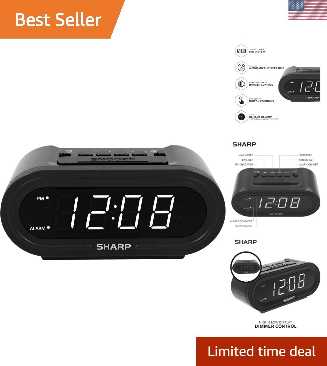 Convenient Time Zone Selection Digital Alarm Clock Reliable Bedroom Timekeeper photo Convenient Time Zone Selection Digital Alarm Clock Reliable Bedroom Timekeeper featured image