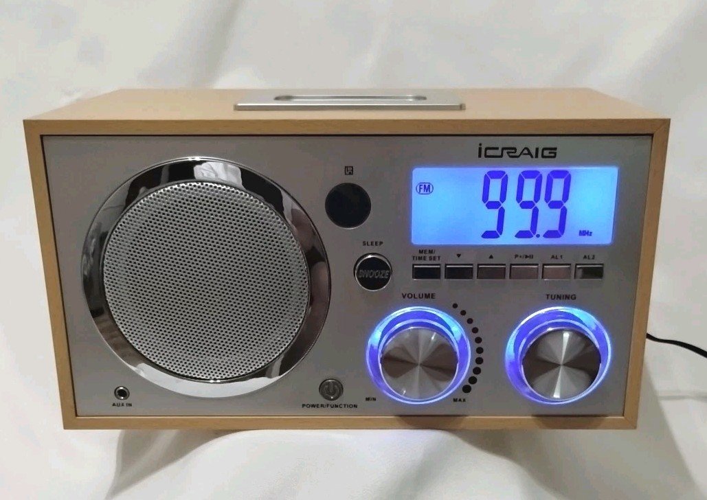 Craig FM Box Radio With Alarm Clock - iPod/ iPHONE Dock tested