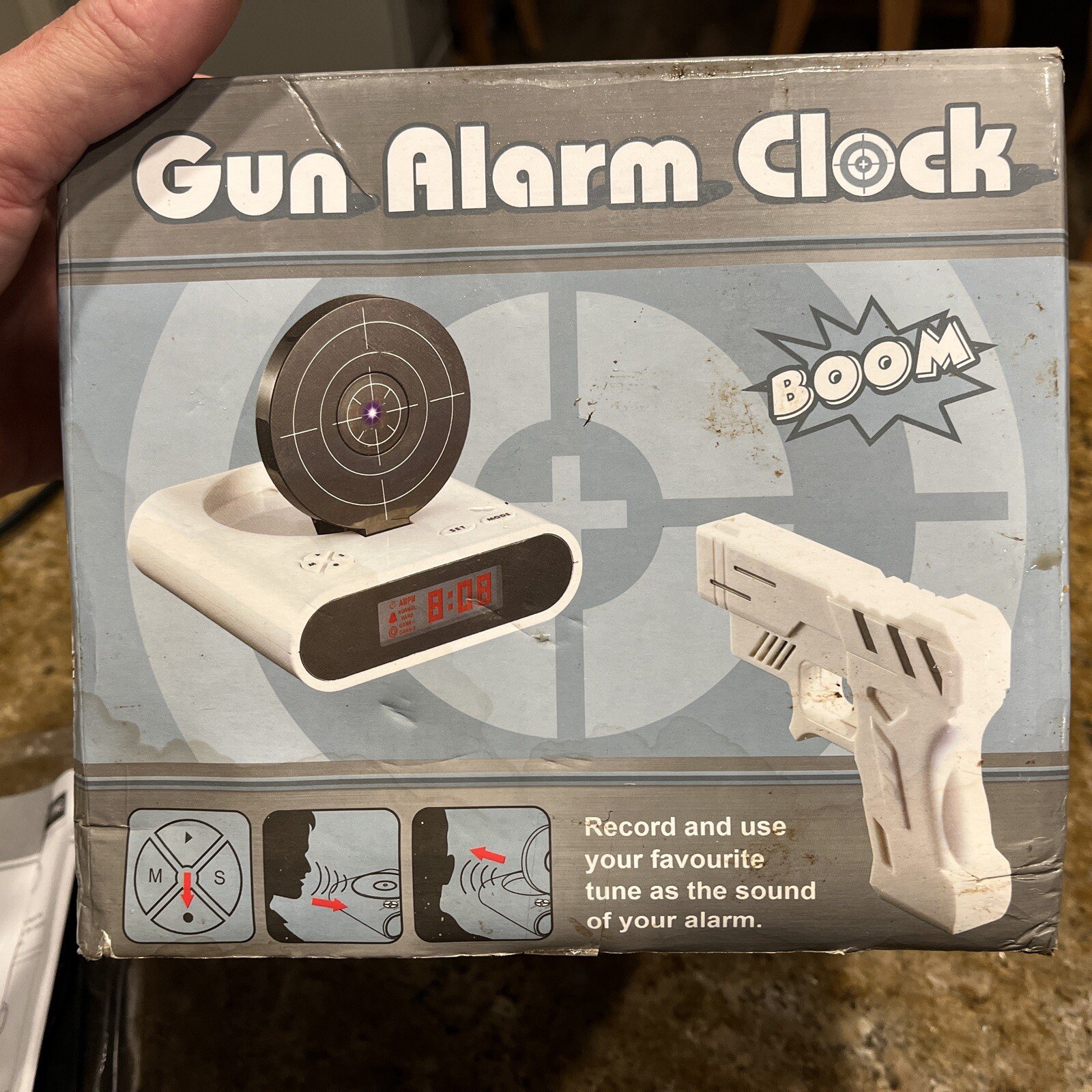 Creatov Gun alarm clock/target alarm clock/creative clock