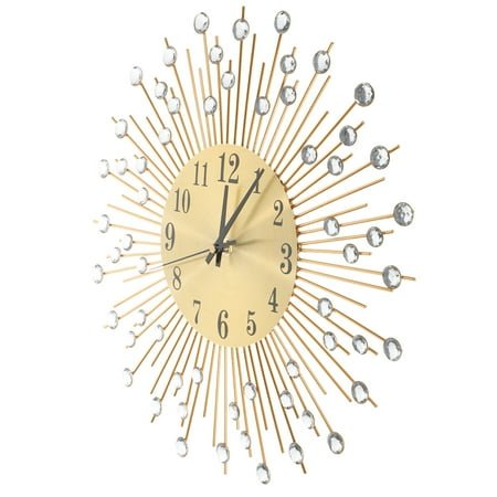 CTIRCHIU Frameless Clock Wall Clock Gold Metal 1Set