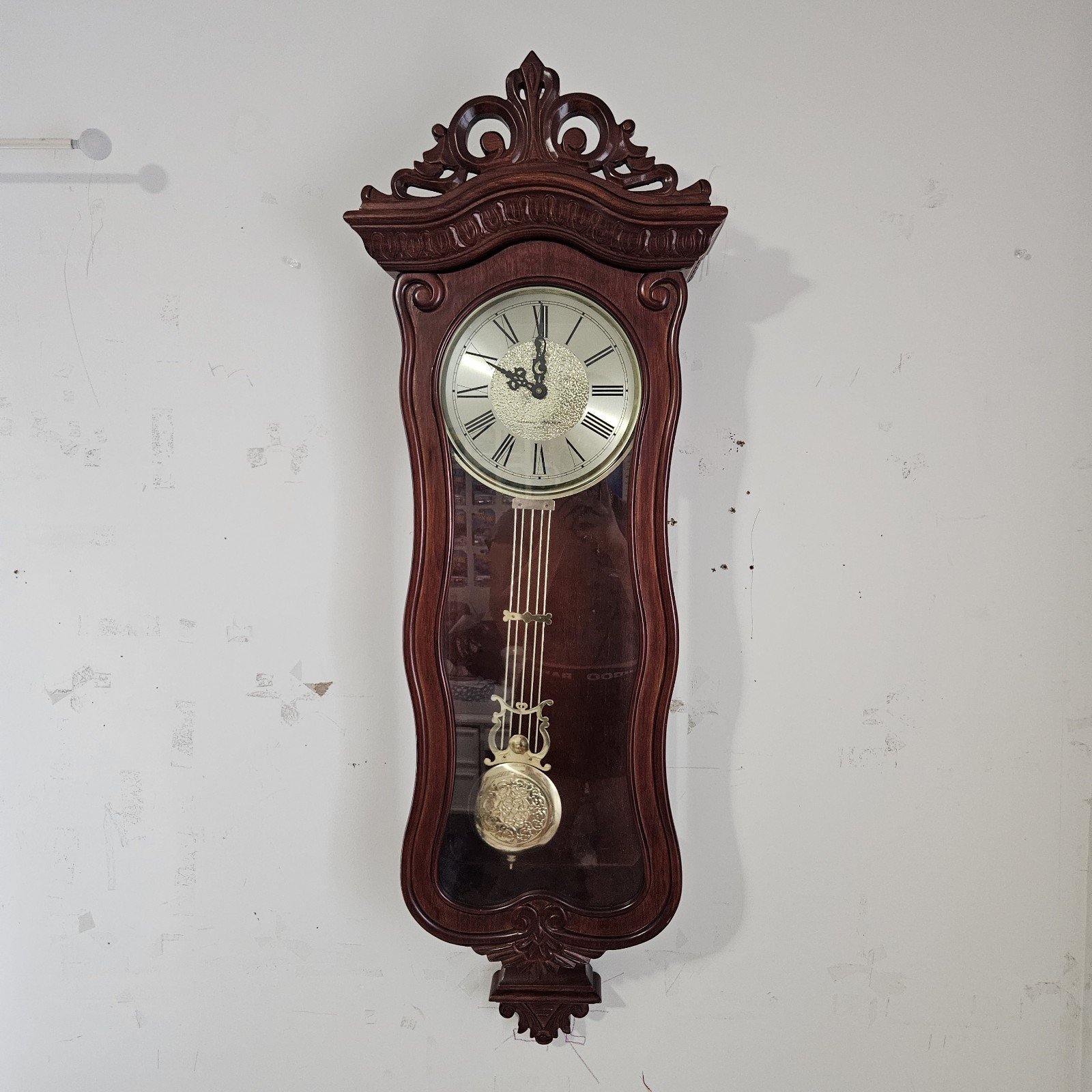 D&A Westminster Whittington Quartz Pendulum Wooden 40" Wall Clock