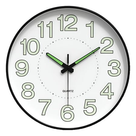 DESIGNICE Wall Clock,Clear Time Modern Wall Clock,Stylish Function Bathroom Clock,Style1,10In