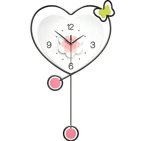 DESIGNICE Wall Clock,Geometric Frame Modern Wall Clock,Unique Shape Bathroom Clock,Style1,40X67Cm