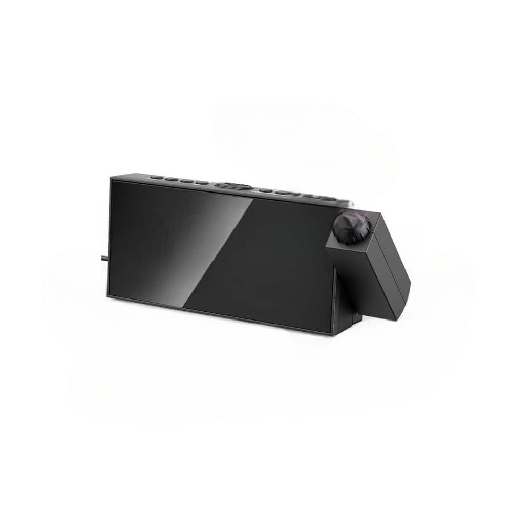 Digital Projection Alarm Clock with 180° Rotatable Projector, LED Display and 5-Level...