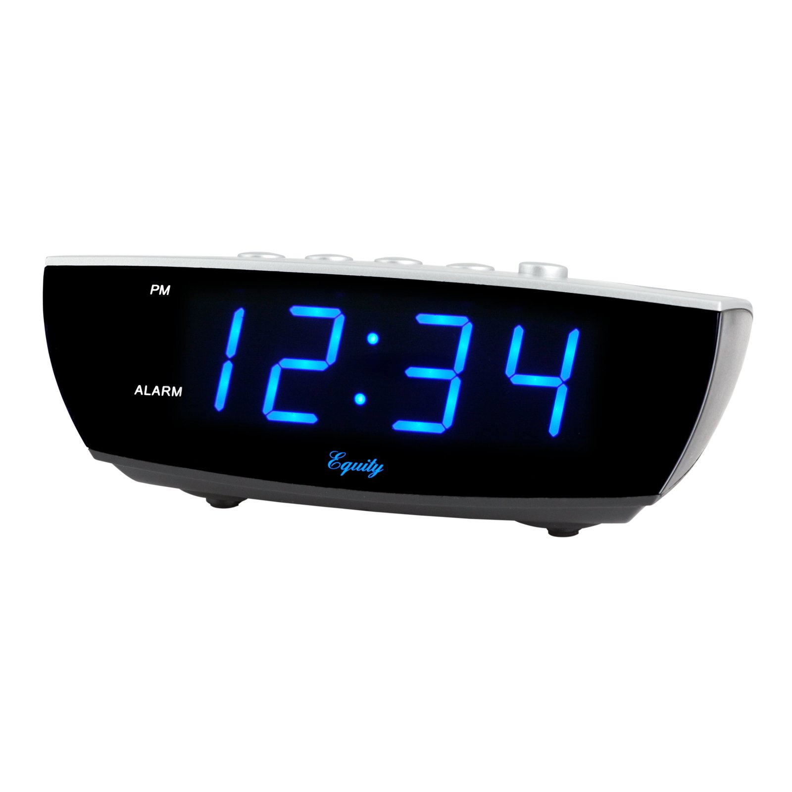 Equity by La Crosse 75903 0.9" Blue LED Digital Desktop Alarm Clock