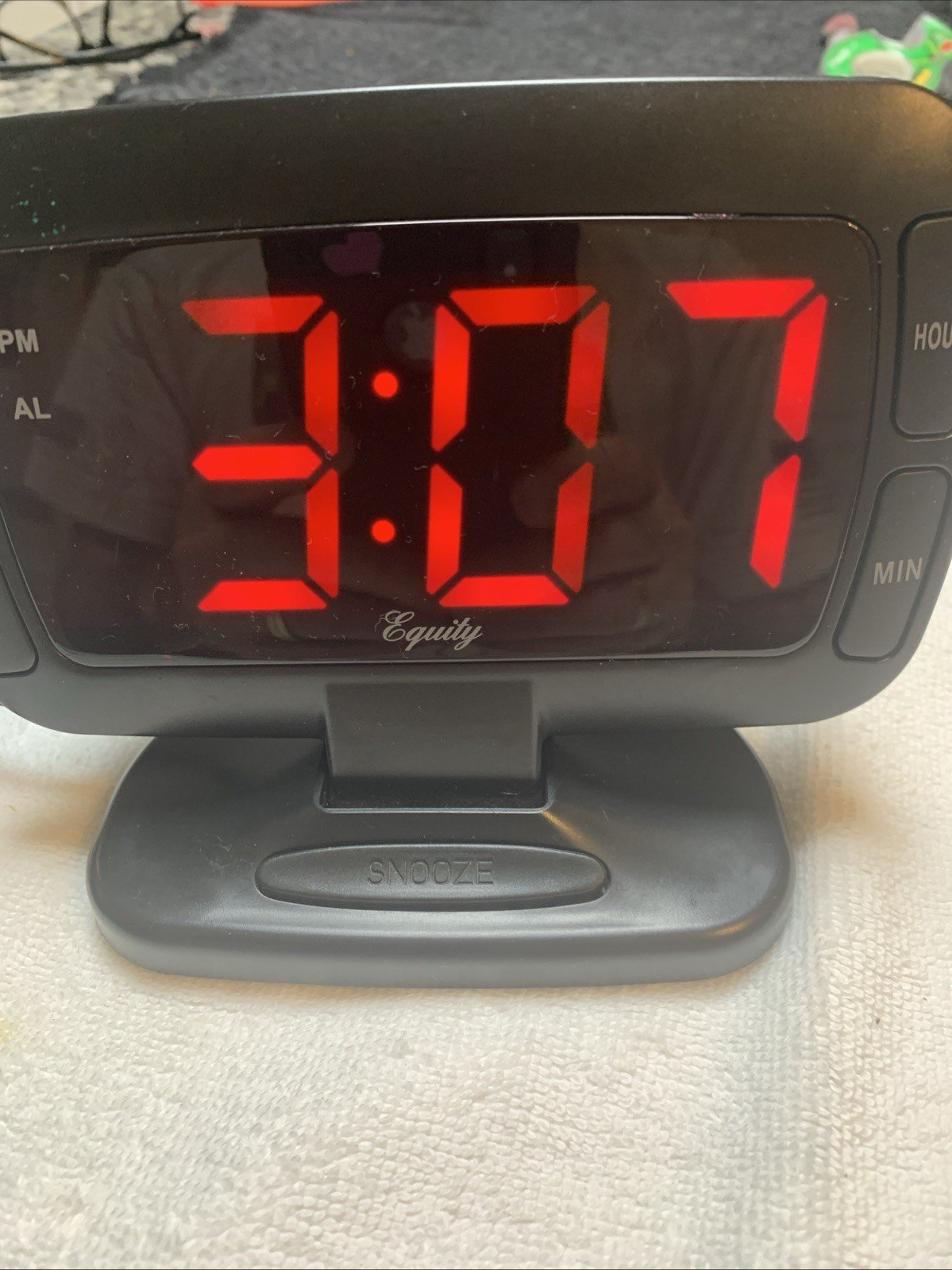 Equity Model 30016 AC Powered 1.8" Tilt LED Digital Alarm Clock Large Display