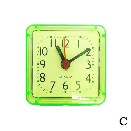EZLIFE Small Alarm Clocks Beep Travel Office Square Quartz Desk FAST Travelling A6J0