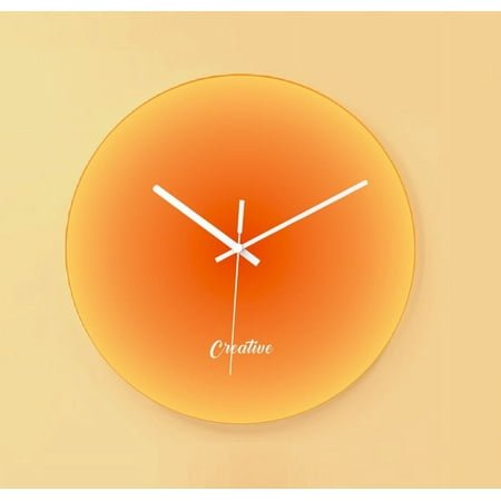 Factory Creative Sunset Glass Clock Pocket Watch Home Net Red Noiseless Hanging Clock Simple Sunset Living Room Sunset Clock