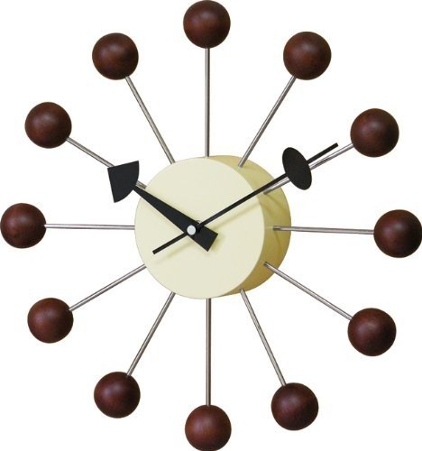 GEORGE NELSON BALL CLOCK George Nelson Ball Clock GN397WB Walnut 51920054