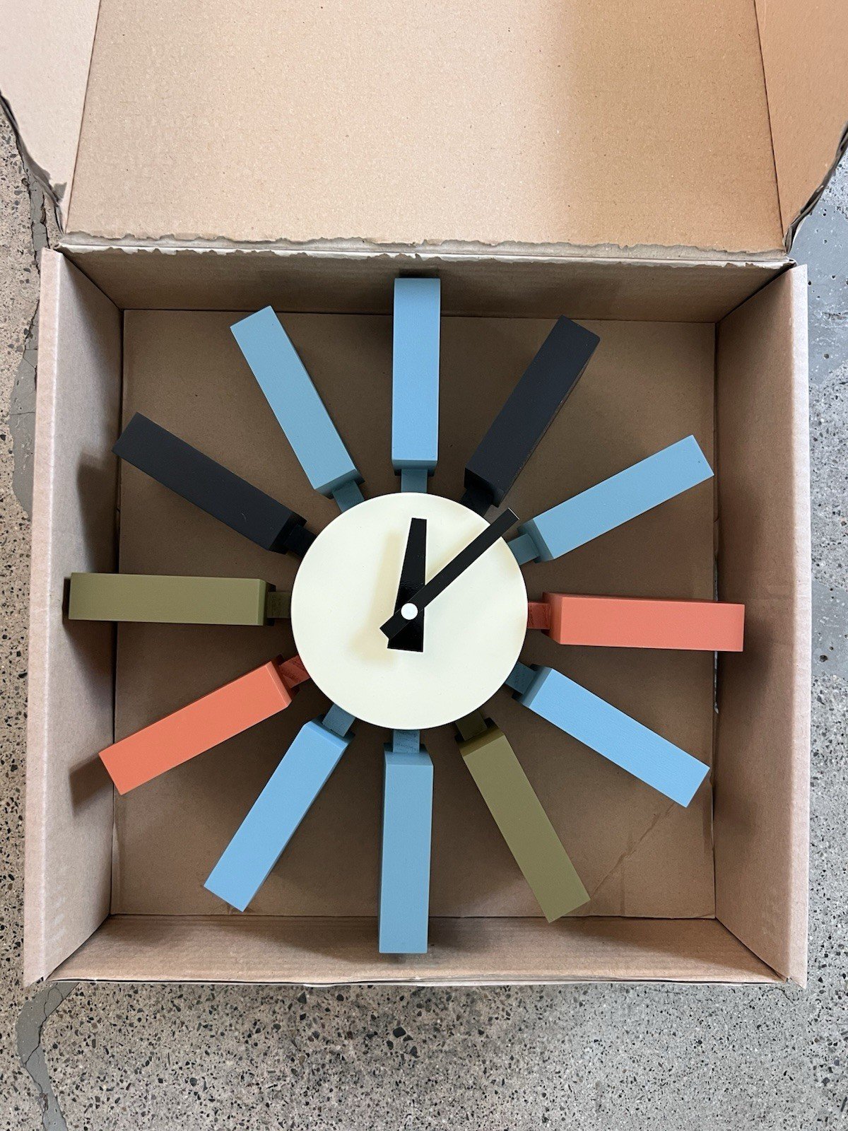George Nelson Multi Color Wall Clock