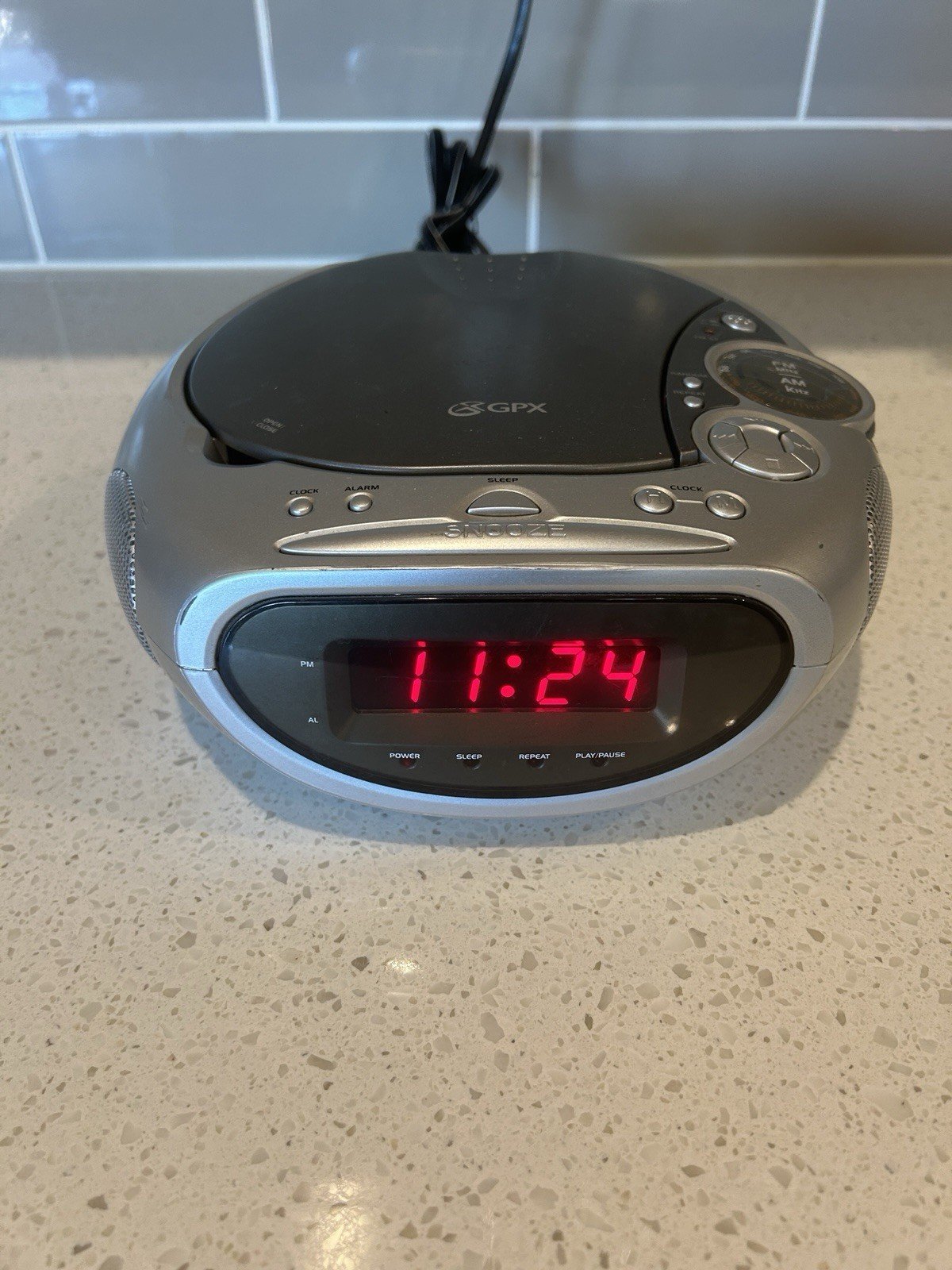 GPX Stereo Clock Radio And CD Player CRCD 2806 Tested And Working