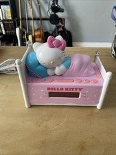Hello Kitty Sleeping Kitty Alarm Clock Radio Nightlight KT2052 Tested Works