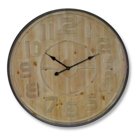 Home Decorative Wall Clock 31.5D Mdf, Iron