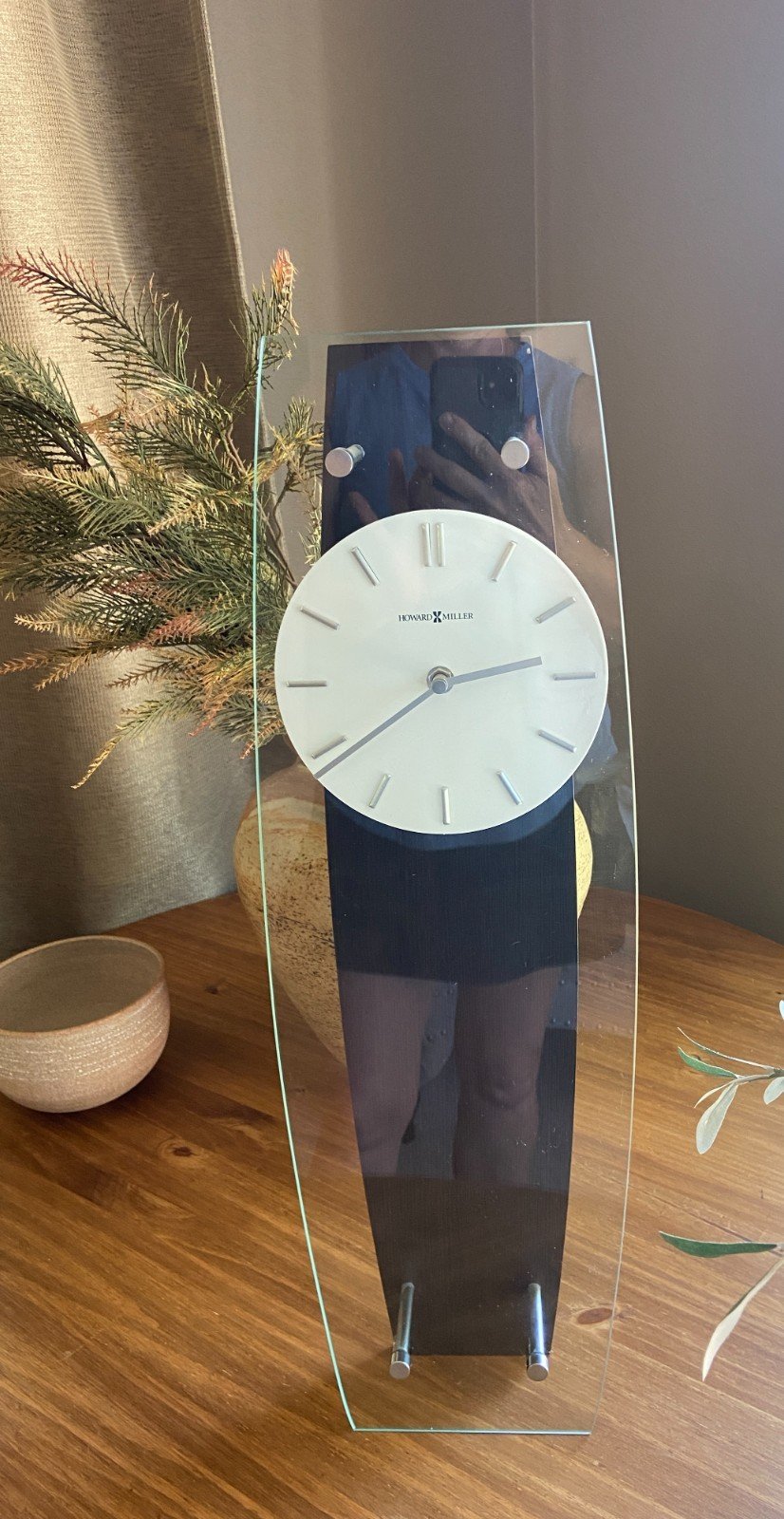 HOWARD MILLER CYRUS WALL CLOCK, WOOD BACKING, MODEL 625-401