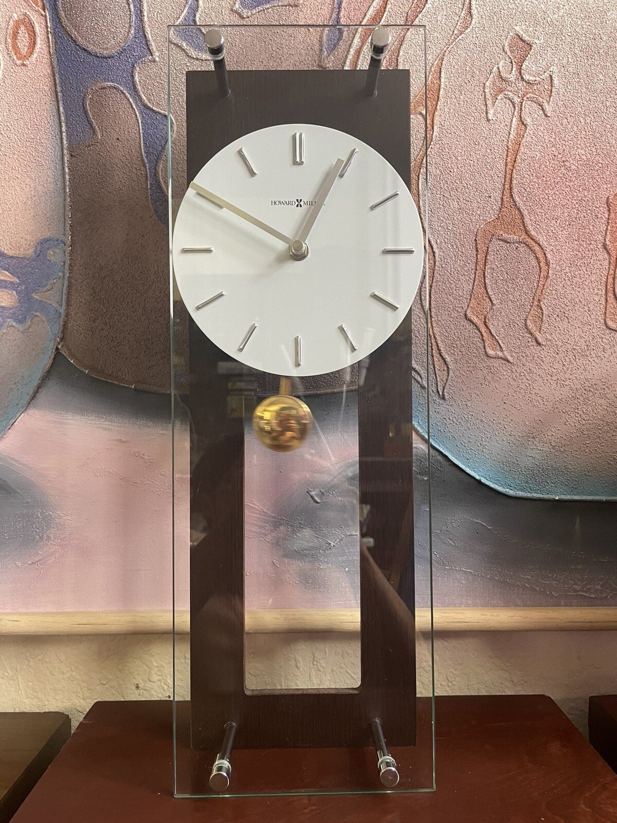 Howard Miller Emmett Contemporary Wall Clock 625-514 – Black Coffee Finish, Mint