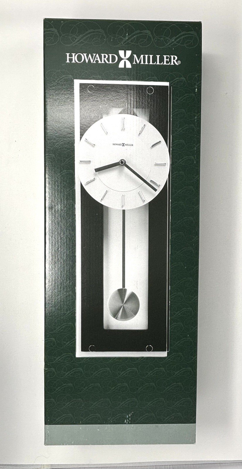 Howard Miller Emmett Contemporary Wall Clock With Pendulum Quartz 625-514 New