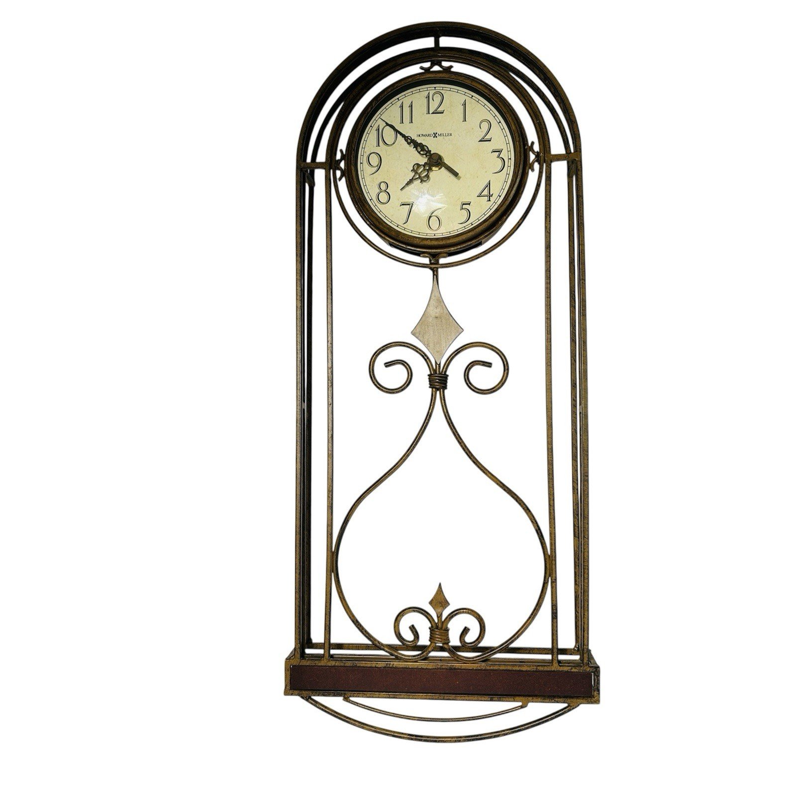 Howard Miller Melinda Quartz Wall Clock Metal Bronze Finish Missing Pendulum