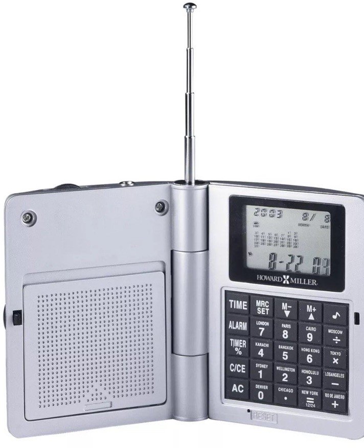 Howard Miller Radio Travel Alarm Clock 645-587