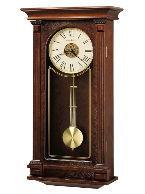 Howard Miller Sinclair Wall Clock 625-524 Cherry Finish Bordeaux