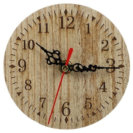 IFANLANDOR 1Pack Wall Clock Modern Decorative Clock with Time Display Function 4.52X4.52X1.18in