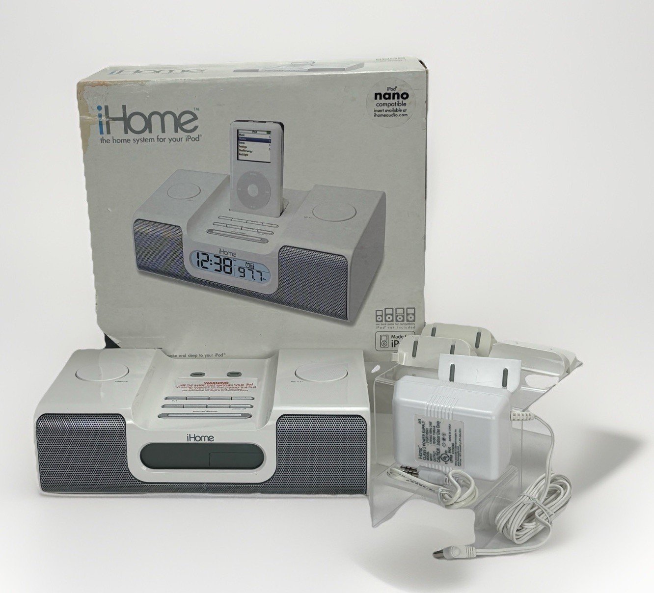 iHome iH5 Alarm Clock Radio Apple iPod Home System NEW in Box NOS