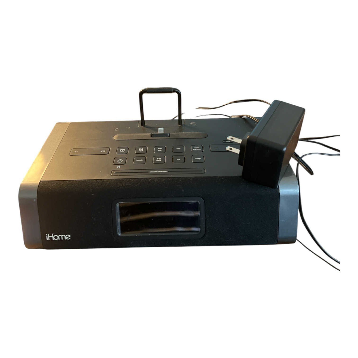 iHome iPhone Dual Charging Stereo FM Alarm Clock Model iDL45, Tested And Works!