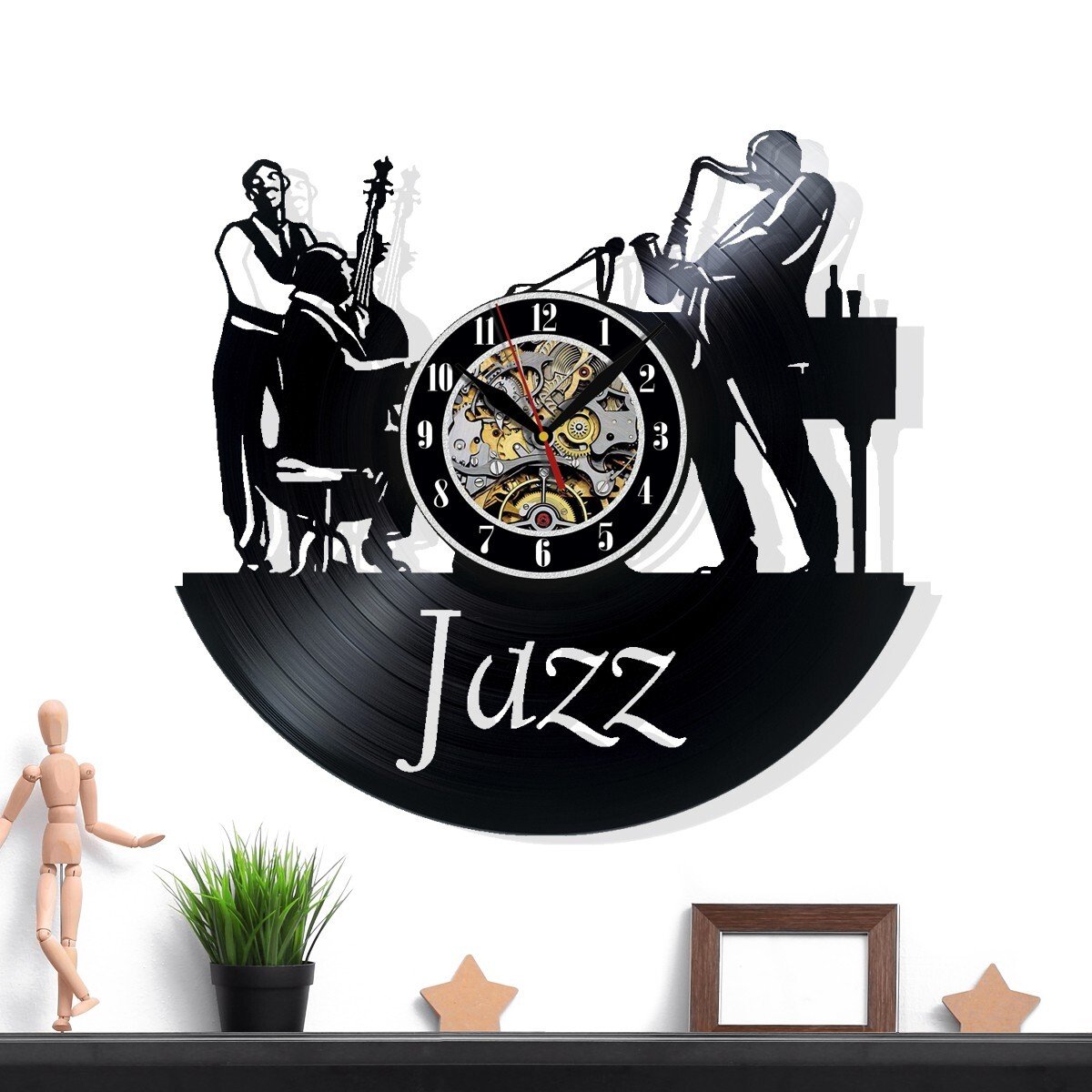Jazz Wall Clock - Retro Decor - Unique Home Accent - Perfect Gift