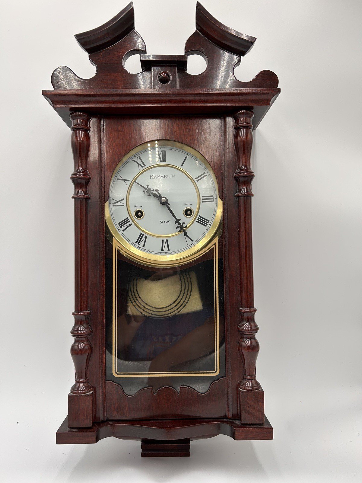 Kassel 31-Day Wall Clock w/ Pendulum & Box – Immaculate, Works, Excellent Cond