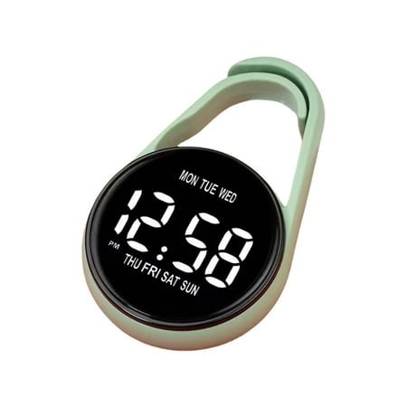 KCAHPAN Plastic Shell Digital Clock Waterproof Electronic Hanging Watch with Hook
