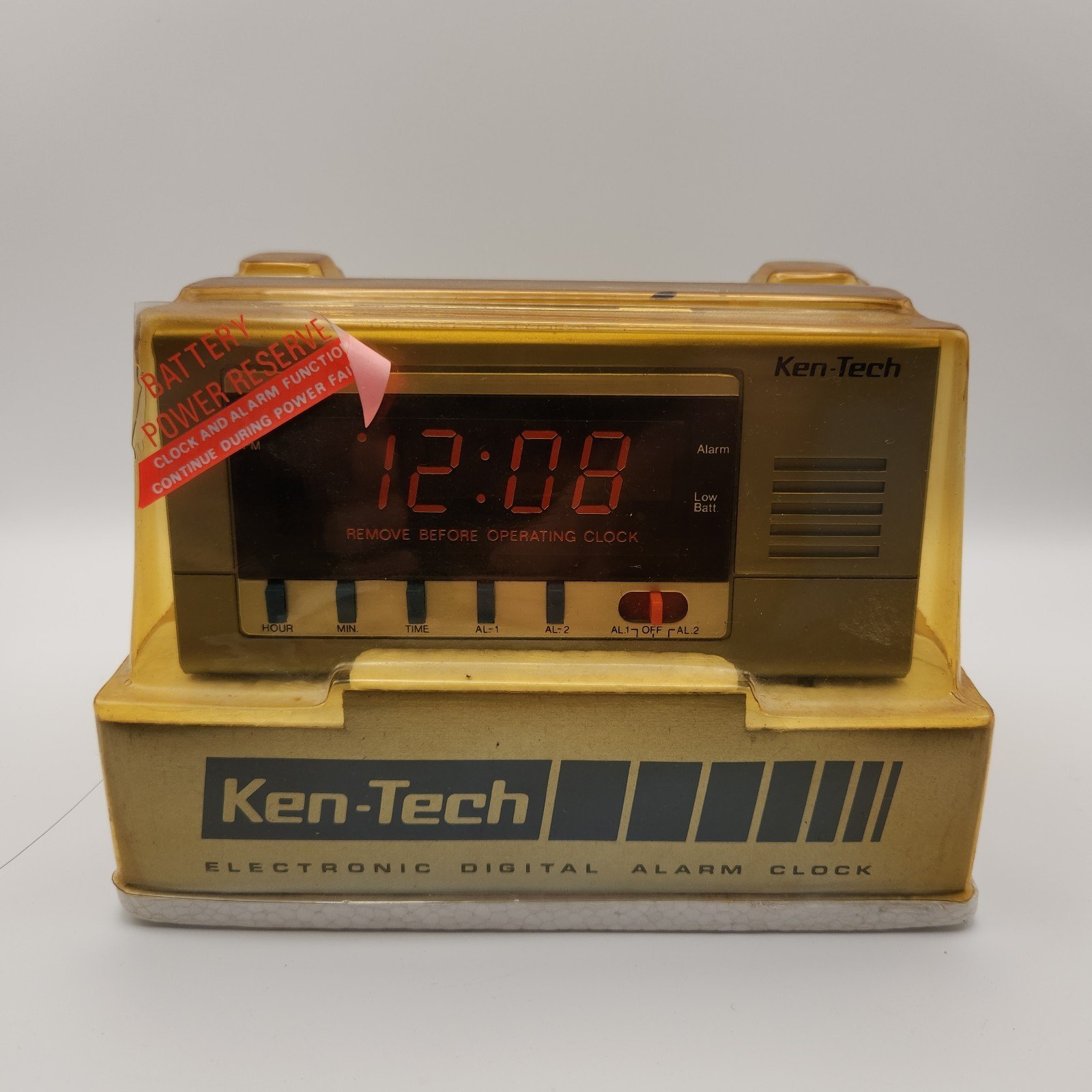 Ken-Tech Digital Alarm Clock Model T-4000 Original Packaging Vintage Never Used