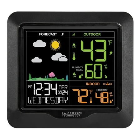 La Crosse Technology La Crosse L78571 Wireless Digital Color Forecast Station with Alerts