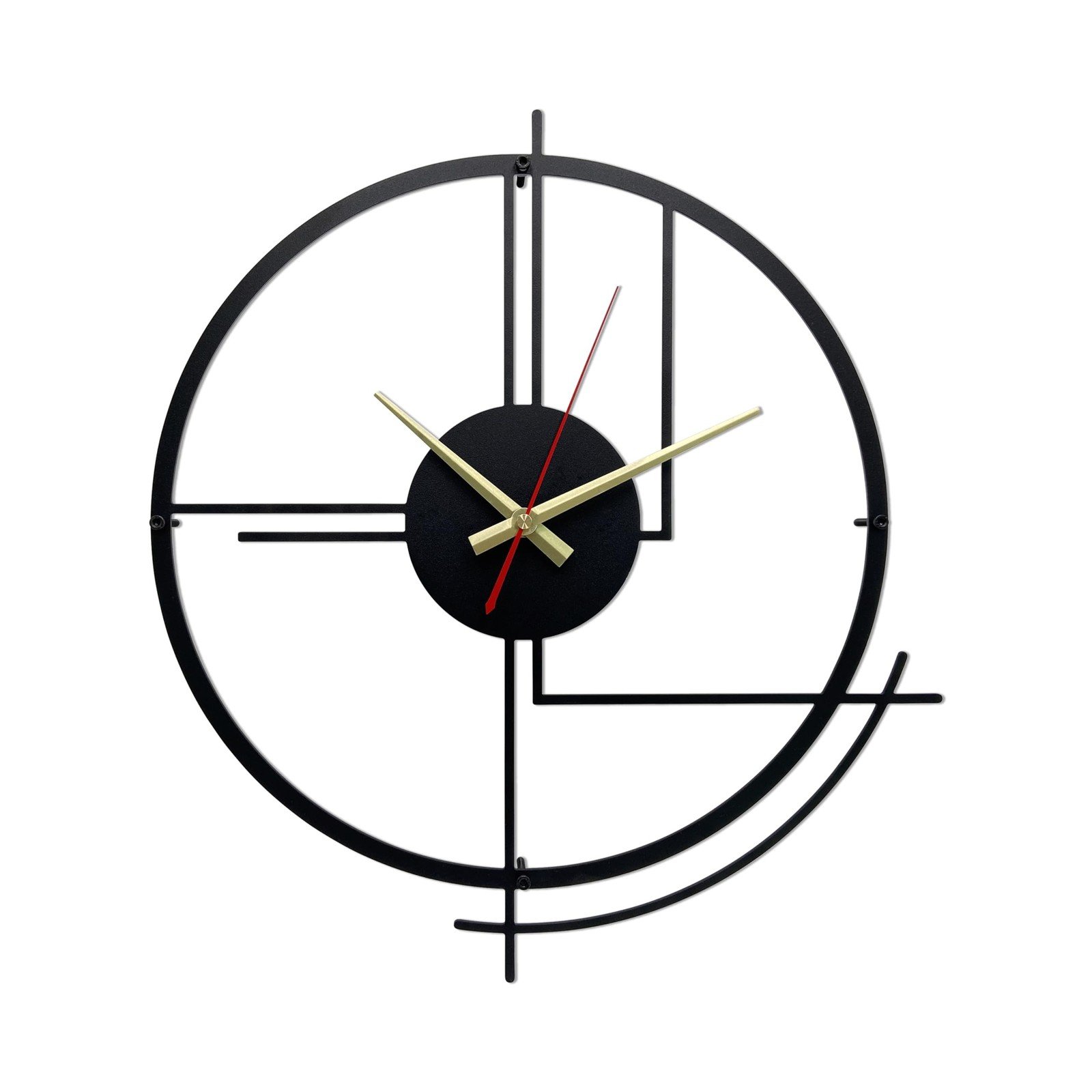 Large Metal Wall Clocks for Living Room Decor, 14 inch Modern Decorative Cloc...